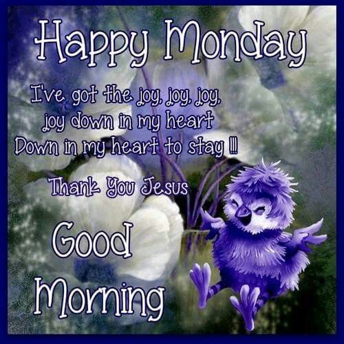 Joy Happy Monday, Good Morning Pictures, Photos, and Images for