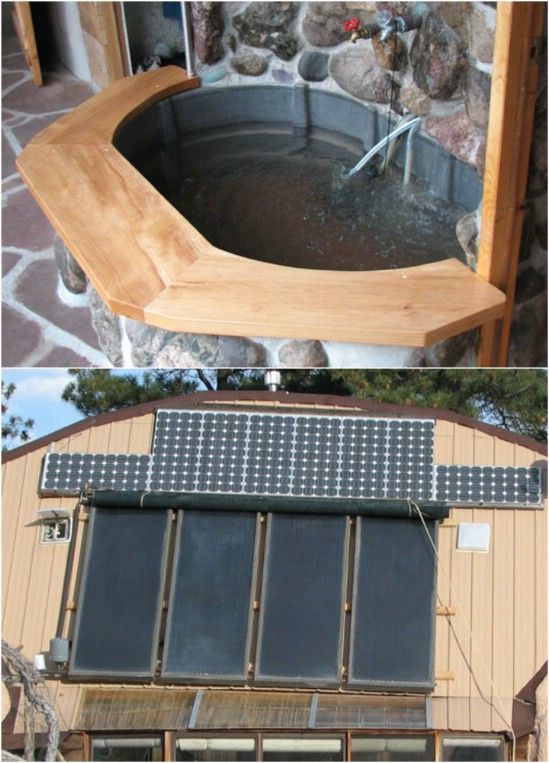 DIY Solar Hot Tub With Fountain Pictures, Photos, and Images for