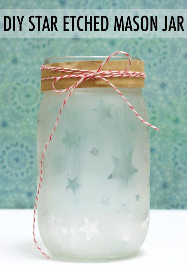 Star Etched Mason Jar Pictures, Photos, and Images for Facebook, Tumblr, Pinterest, and Twitter