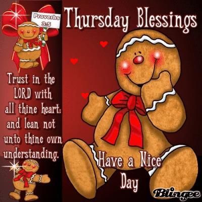Gingerbread Man Thursday Blessing Image Pictures, Photos, and Images