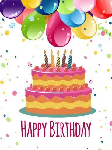 Balloons, Cake Happy Birthday Image Pictures, Photos, and Images for