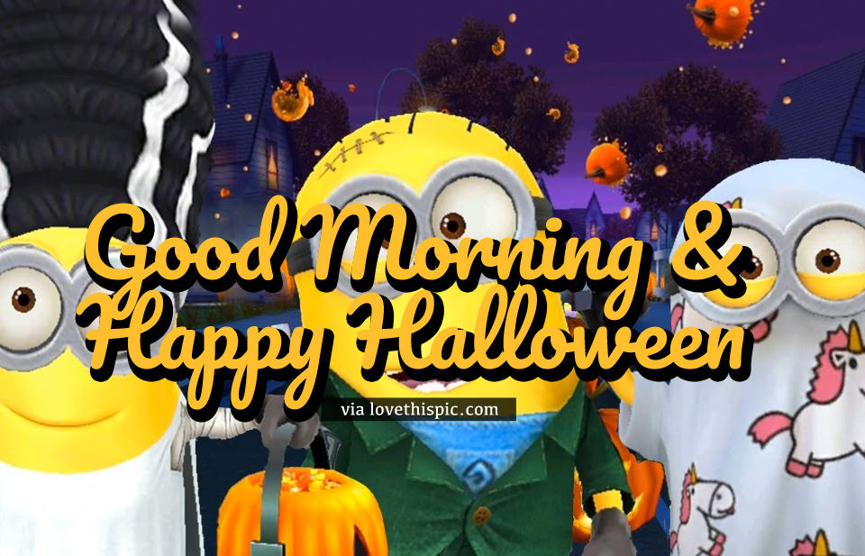 Trick Or Treat Good Morning Happy Halloween Quote Pictures, Photos, and