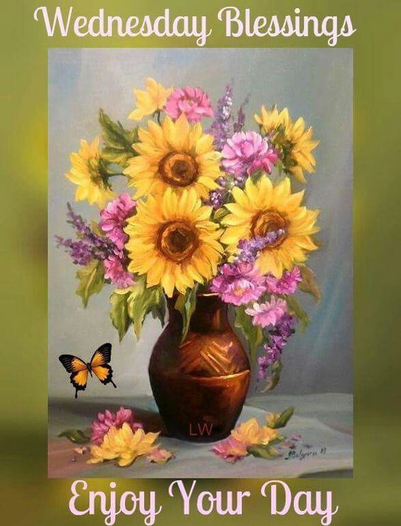 Sunflower Wednesday Blessings Enjoy Your Day Pictures, Photos, and