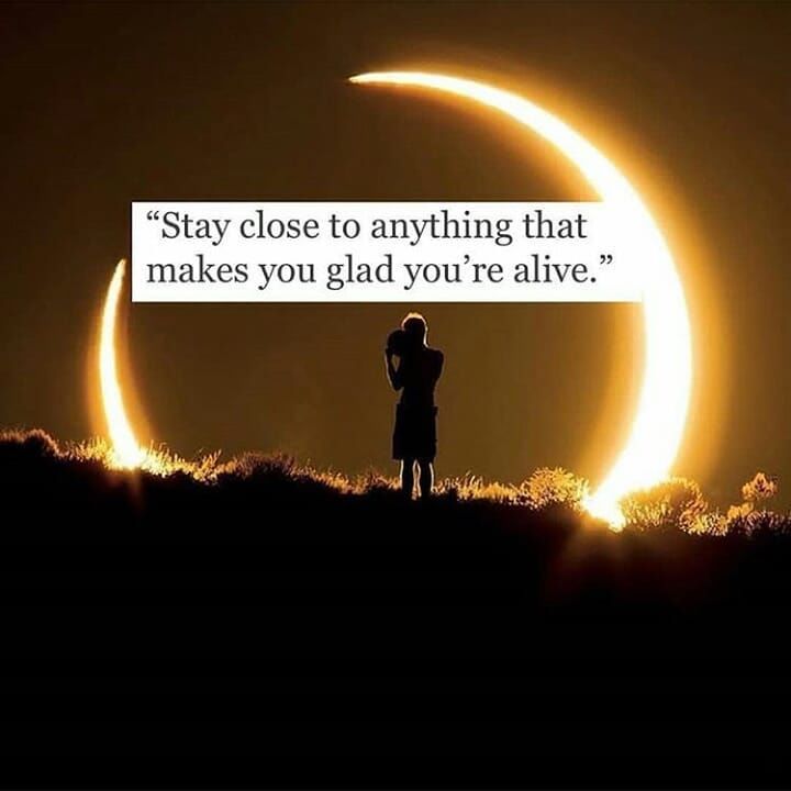 Stay Close To Anything That Makes You Feel Alive Pictures, Photos, and Images for Facebook