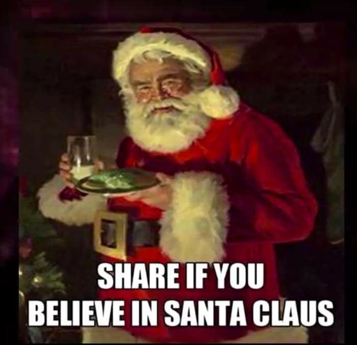 Share If You Believe In Santa Claus Pictures, Photos, and Images for