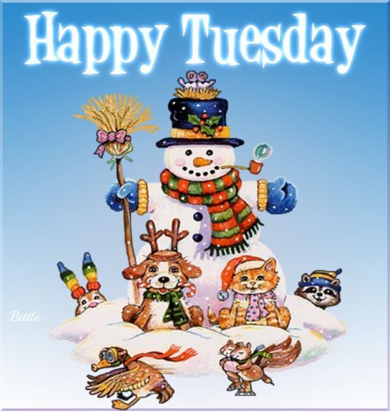 Holiday Happy Tuesday Snowman Quote Pictures, Photos, and Images for