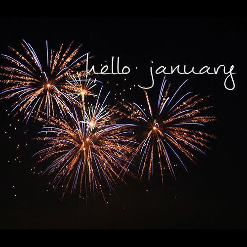 Firework Hello January Quote Pictures, Photos, and Images for Facebook