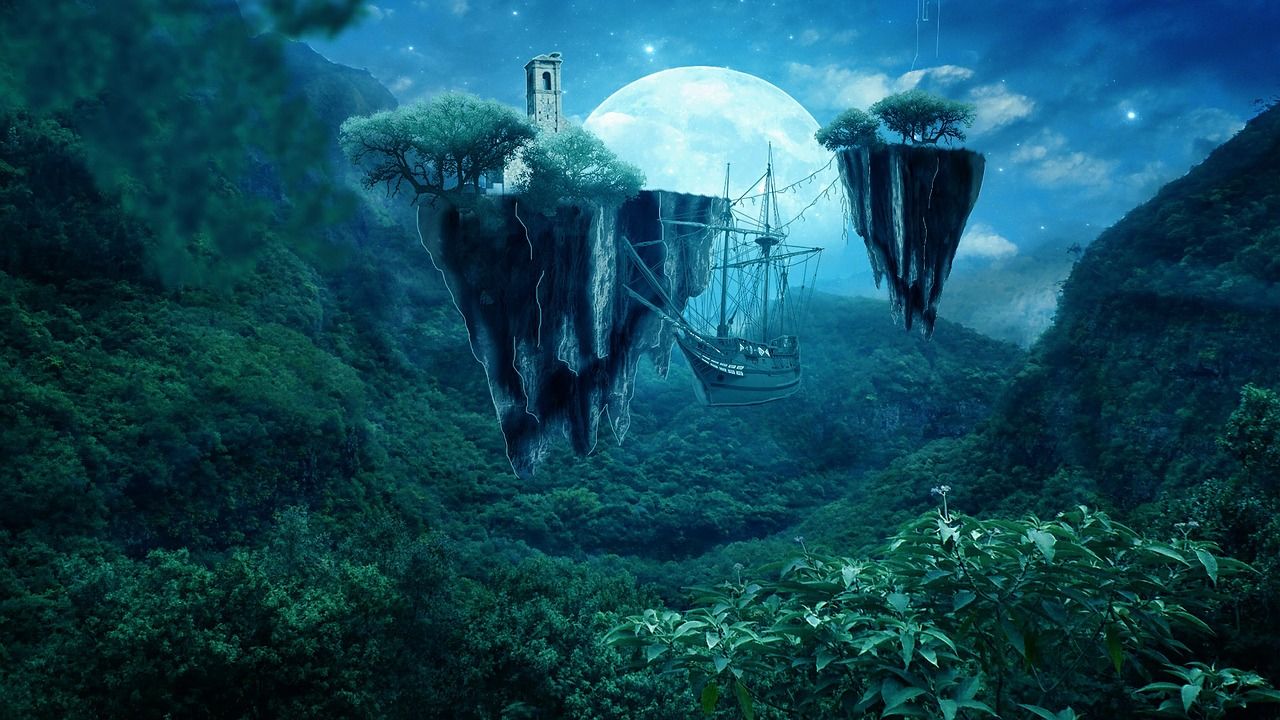 Floating Land Photo Manipulation Pictures, Photos, and Images for