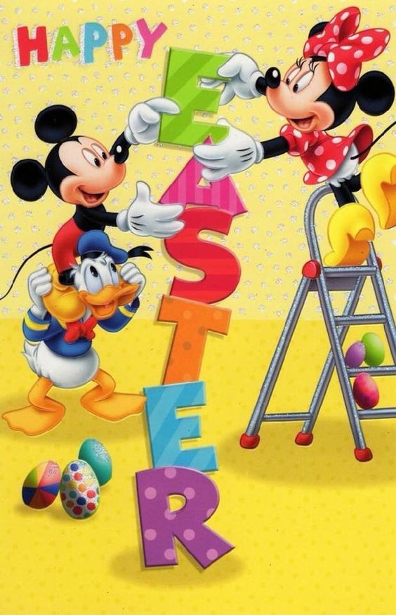 Minnie, Donald And Mickey Happy Easter Image Pictures, Photos, and