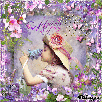 Girl Smelling Flower Mothers Day Gif Pictures, Photos, and Images for