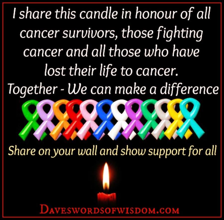 I Share This Candle In Honour Of All Cancer Survivors Pictures, Photos