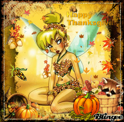 Tinkerbell Happy Thanksgiving Gif Pictures, Photos, and Images for