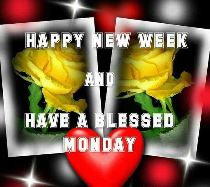 Yellow Rose Happy New Week & Blessed Monday Pictures, Photos, and