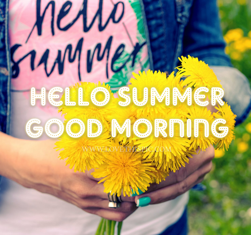 Hello Summer, Good Morning Pictures, Photos, and Images for Facebook