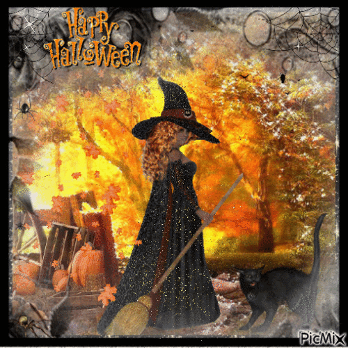 Witch Holding Broom Pictures, Photos, and Images for Facebook, Tumblr