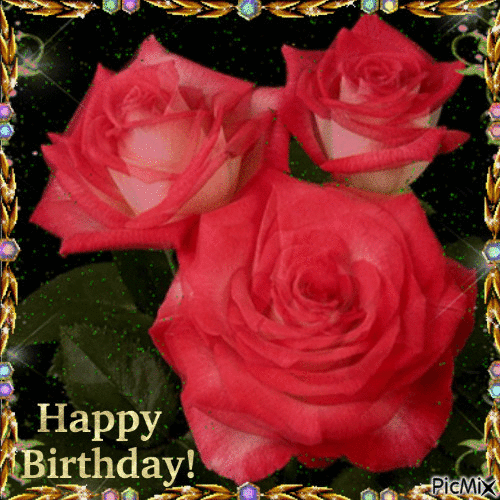 Happy Birthday Blooming Roses Pictures, Photos, and Images for Facebook