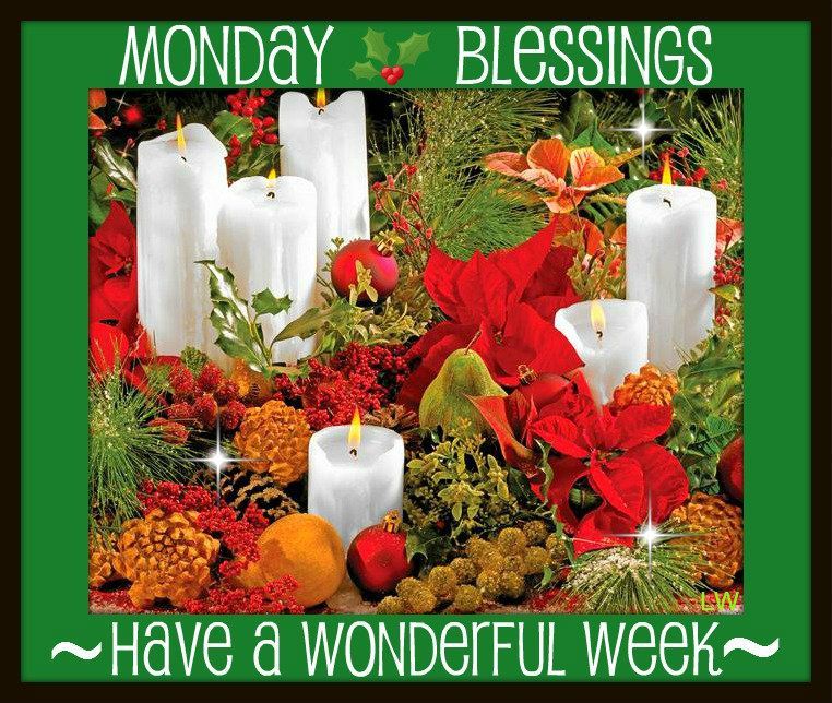 Lit Candle Christmas Monday Blessings Pictures, Photos, and Images for