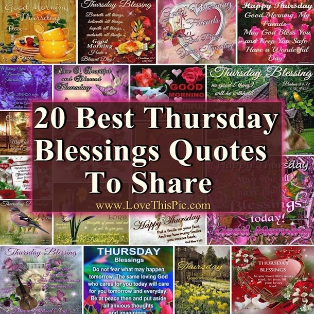 20 Best Thursday Blessings Quotes To Share
