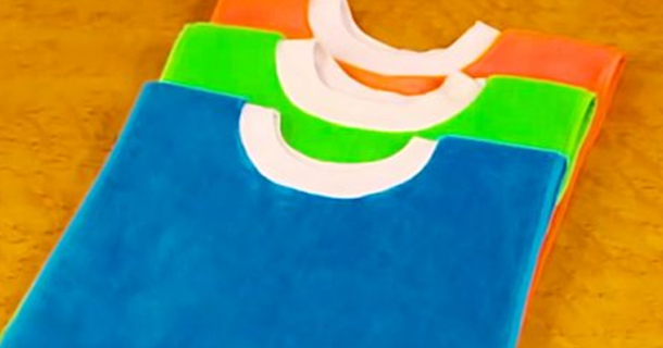 pullover towel bibs