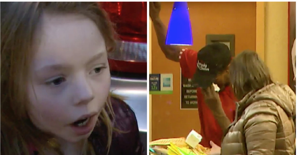 Little Girl Witnesses Black Man Being Made A Target At KFC, Her Strong