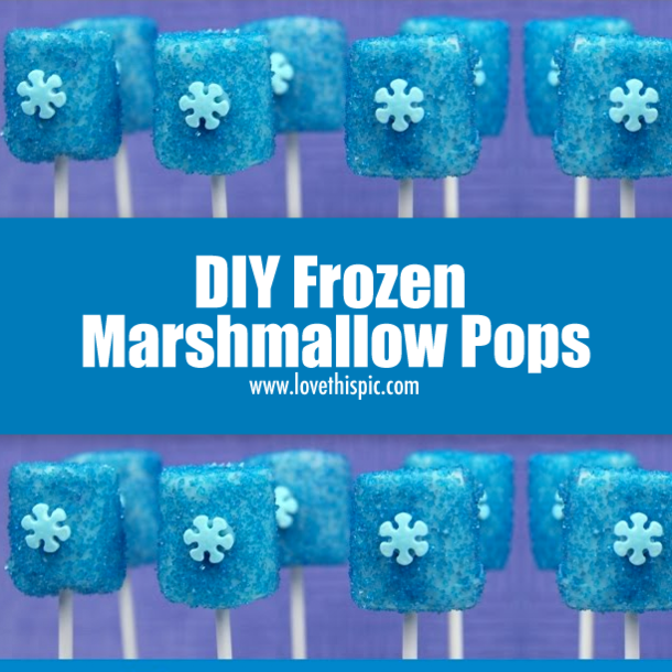 Frozen Marshmallow Pops