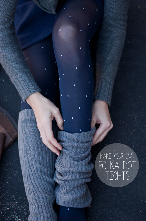 DIY Polka Dot Tights DIY Polka Dot Tights
