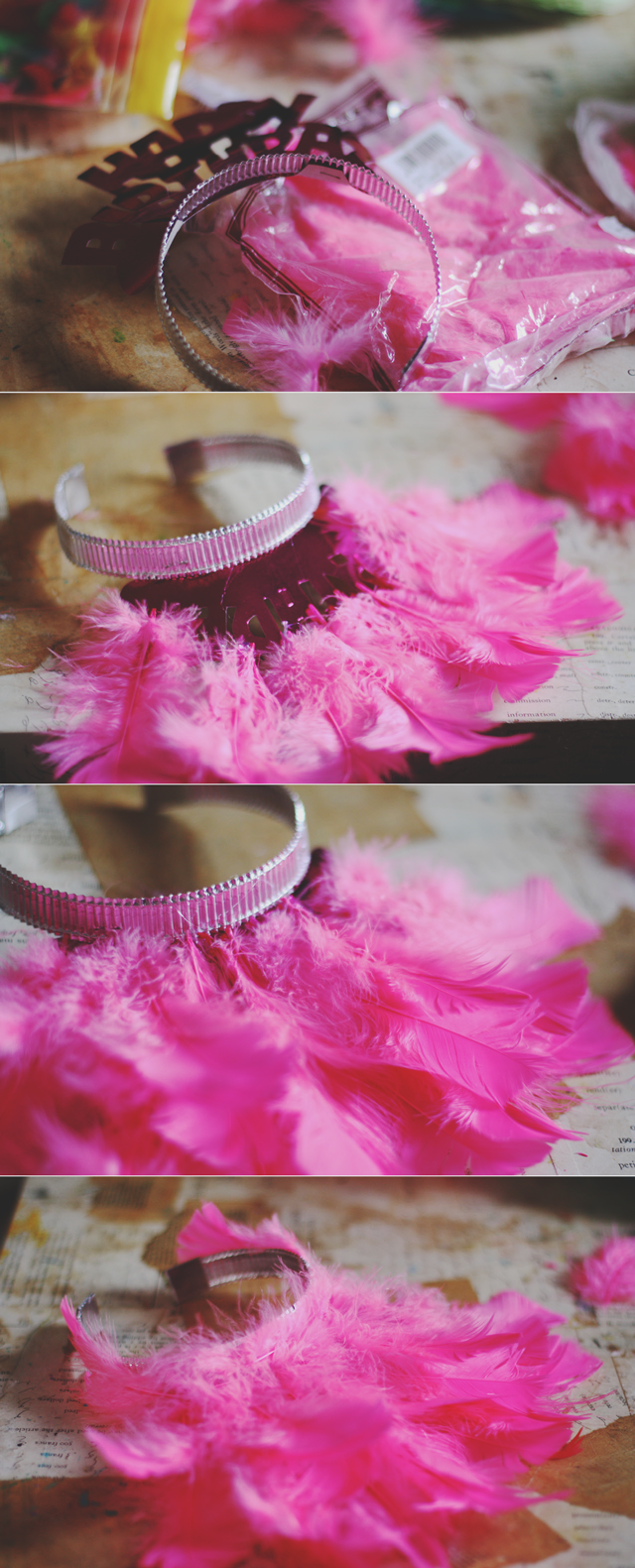 Feathered Party Hats Feathered Party Hats