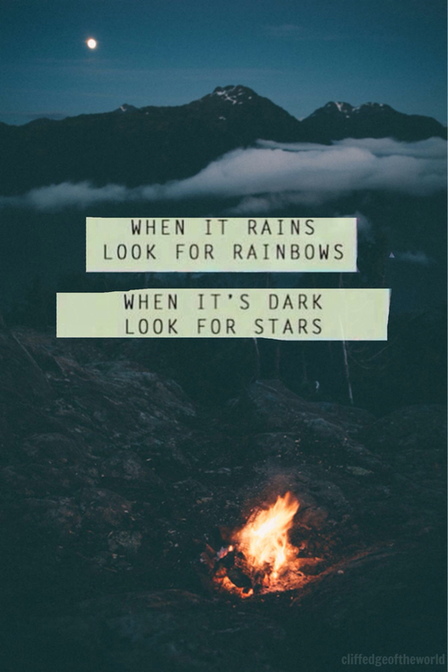 When its dark, look for stars When its dark, look for stars