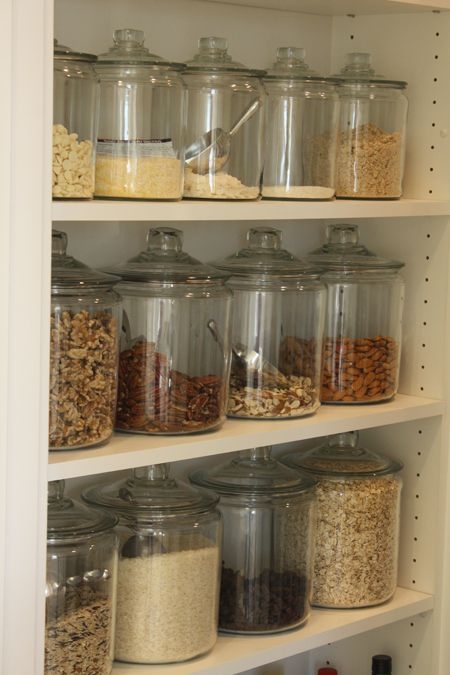 Glass Jars with scoops