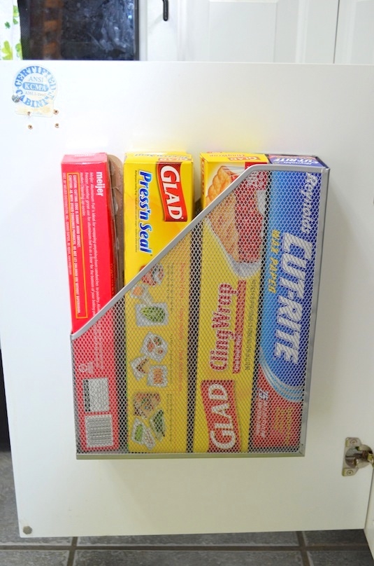 Repurposed magazine rack Repurposed magazine rack