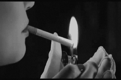 Lit Cigarettes