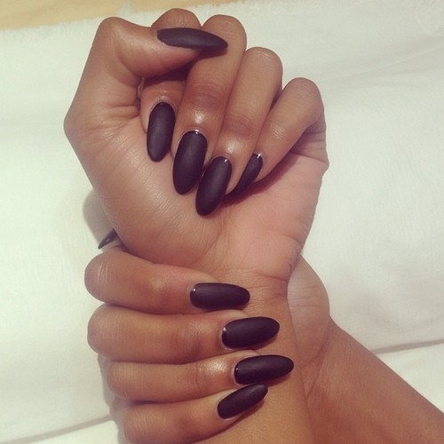 Black matte nails Black matte nails