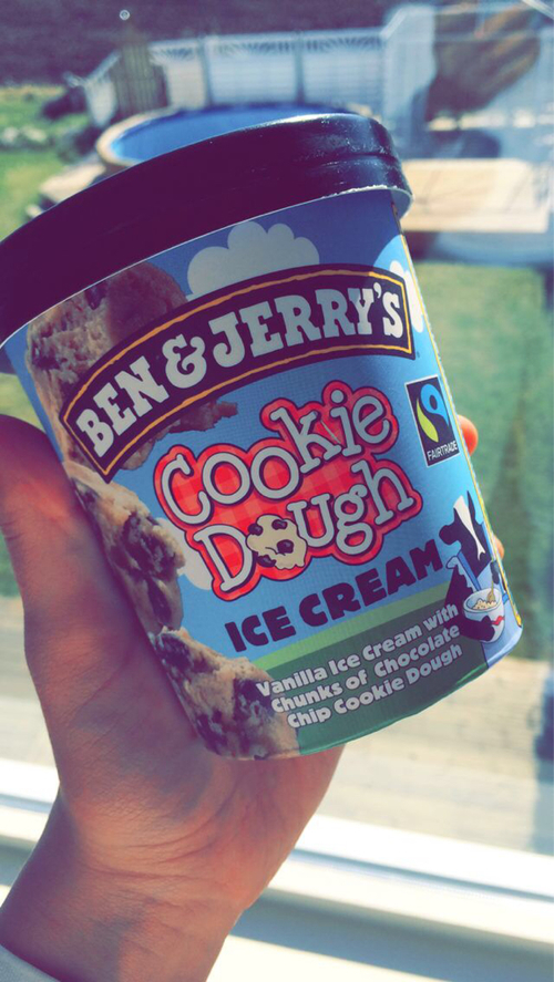 Ben and jerrys cookie dough ice cream