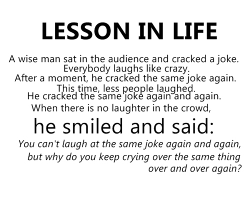 Lesson in life