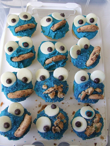 Cookie monster cupcakes Cookie monster cupcakes
