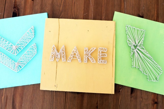 DIY Nail String Art DIY Nail String Art