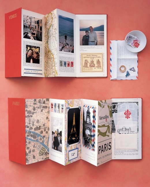 Accordion style travelogue