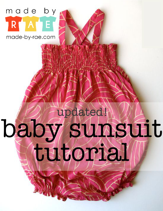 Baby sunsuit tutorial Baby sunsuit tutorial