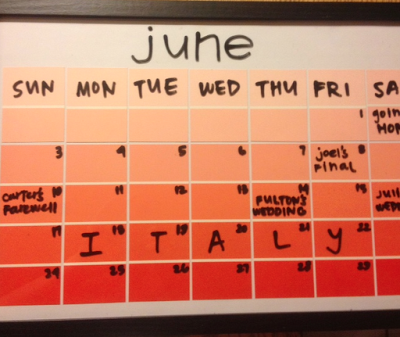 DIY Paintchip Calendar DIY Paintchip Calendar