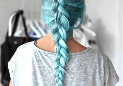 Sea blue fishtail braid Sea blue fishtail braid