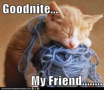 Goodnite my friend