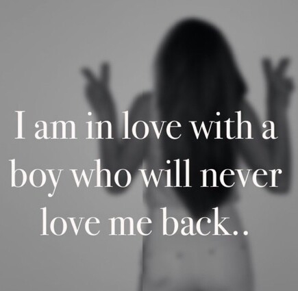 In love with a boy who will never love me In love with a boy who will never love me