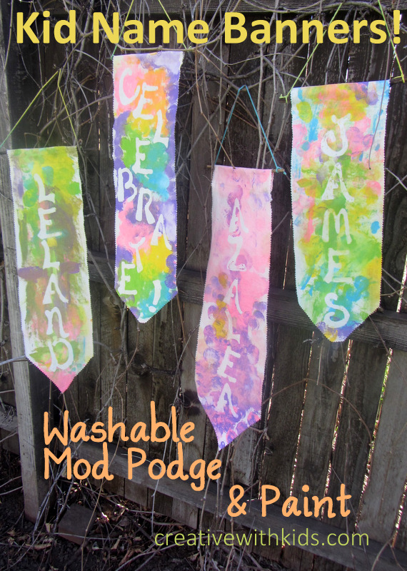 Washable mod podge and paint
