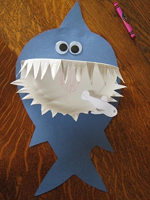 Paper plate shark