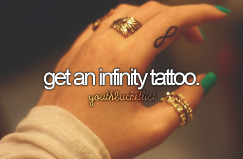 Get an infinity tattoo