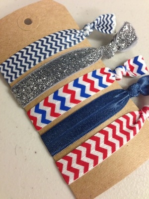 Patriotic hair ties Patriotic hair ties