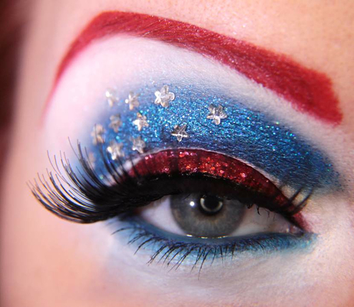Patriotic makeup