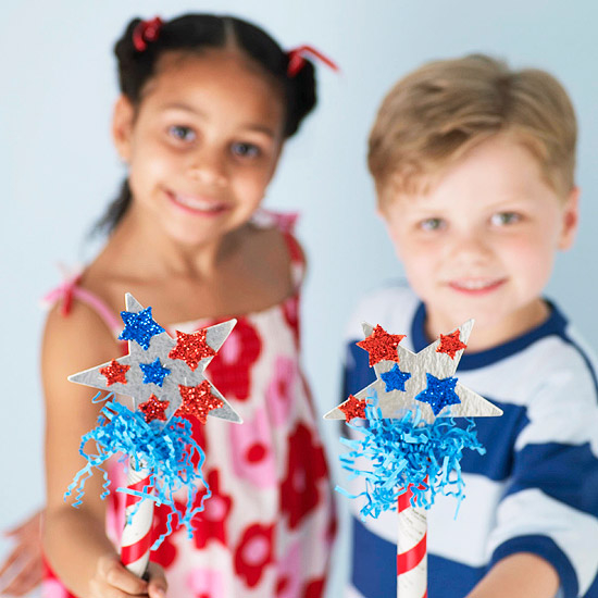 Patriotic batons Patriotic batons