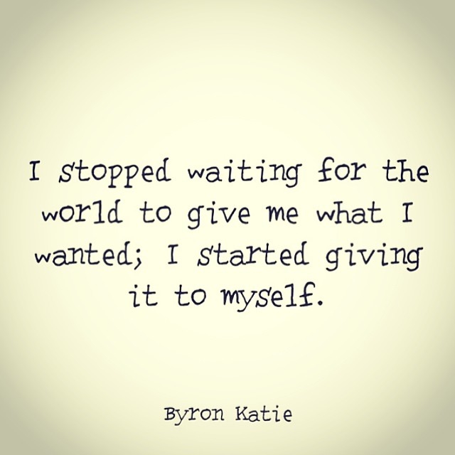 Giving it to myself