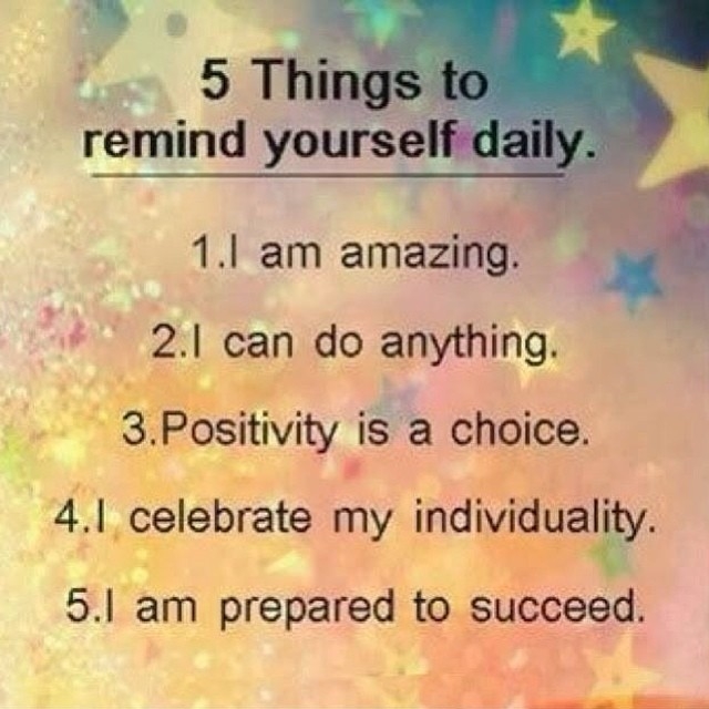 5 things to remind yourself